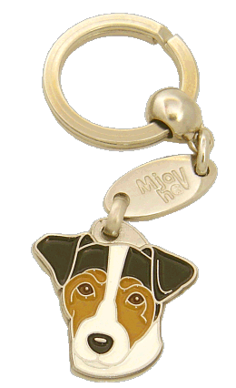 RUSSELL TERRIER TRICOLOR - Placa grabada, placas identificativas para perros grabadas MjavHov.